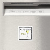 Aimant L'Âge S'Améliore Avec Le Vin (Blanc) (In Situ (Lave-vaisselle))