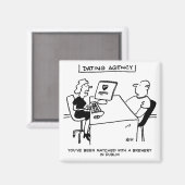 Aimant L'agence de rencontres s'associe à une brasserie (Recto/Verso)