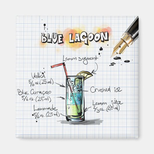 Aimant Lagon Bleu (Devant)