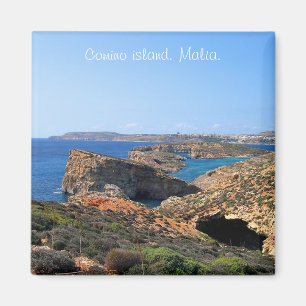 Aimant Lagon bleu de l'île de Comino à Malte