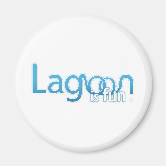 Aimant Lagoon est un logo amusant (Devant)
