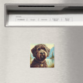 Aimant Lagotto vintage Romagnolo Peinture (In Situ (Lave-vaisselle))