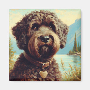 Aimant Lagotto vintage Romagnolo Peinture