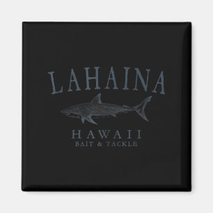 Aimant Lahaina hawaii requin vintage ardoise art pêche