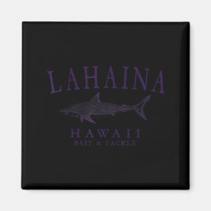 Aimant Lahaina hawaii requin vintage prune art pêche