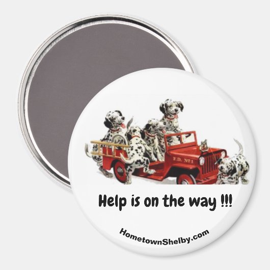 Aimant L'aide est en route ! ! ! (Recto/Verso)