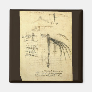 Aimant L'aile de Léonard de Vinci sur la machine volante 