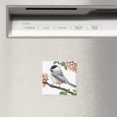 Aimant L'aimable amical Black Capped Chickadee Bird Magne (In Situ (Lave-vaisselle))