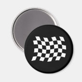 Aimant L'Aimant à Drapeau à Damier (Recto/Verso)