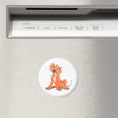 Aimant L'aimant avec jolie photo de chiot à setter rouge (In Situ (Lave-vaisselle))