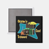 Aimant L'aimant de coffre au trésor de l'océan (Recto/Verso)