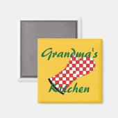 Aimant L'aimant de cuisine de grand-mère (Recto/Verso)