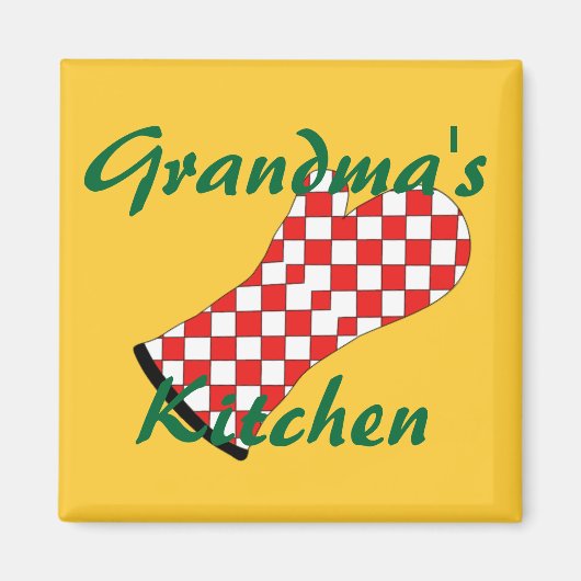 Aimant L'aimant de cuisine de grand-mère (Devant)