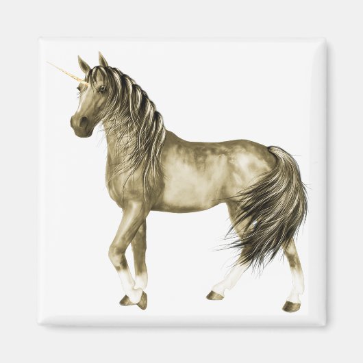 Aimant l'aimant de la licorne d'or (Devant)