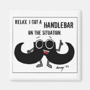 Aimant L'aimant de la moustache 'A UN HANDLEBAR SUR LA SI