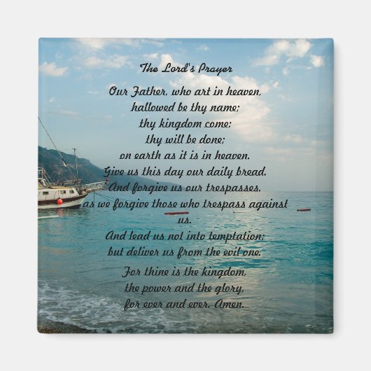 Aimant L'aimant de prière du Seigneur (Devant)