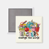 Aimant L'aimant de vie de l'enseignant (Recto/Verso)