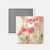 Aimant L'aimant des "Poppies sauvages" (Recto/Verso)
