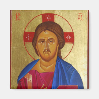 Aimant L'aimant d'icône orthodoxe du Christ Pantocrator