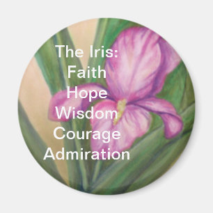 Aimant L'aimant d'iris : FaithHopeWisdomCourage…