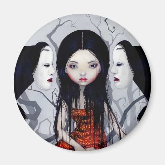 Aimant L'aimant "Fantômes sans visage" (Devant)