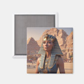 Aimant L'aimant féminin égyptien. Reine d'Égypte. (Recto/Verso)