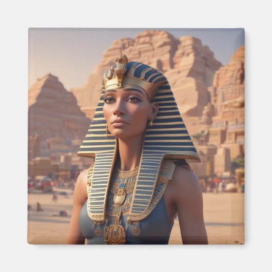Aimant L'aimant féminin égyptien. Reine d'Égypte. (Devant)