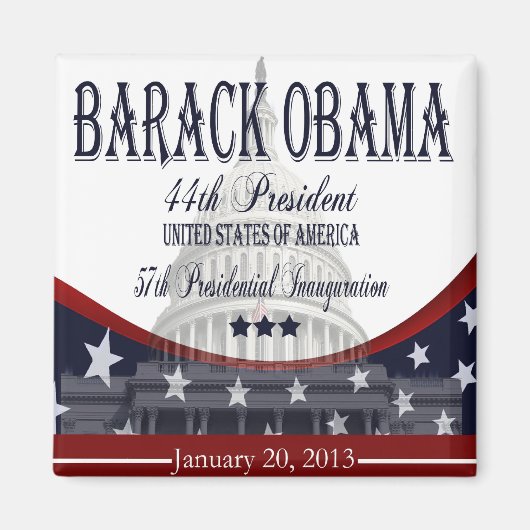 Aimant L'aimant Obama de 2013 (Devant)