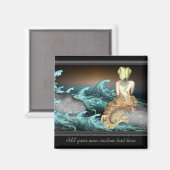 Aimant L'aimant personnalisé de la sirène (Recto/Verso)