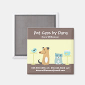 Aimant L'aimant promotionnel de Pet Sitter (Recto/Verso)