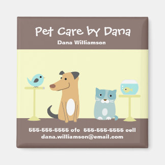 Aimant L'aimant promotionnel de Pet Sitter