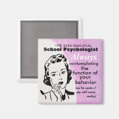 Aimant L'aimant psychologue de l'école toujours analytiqu (Recto/Verso)