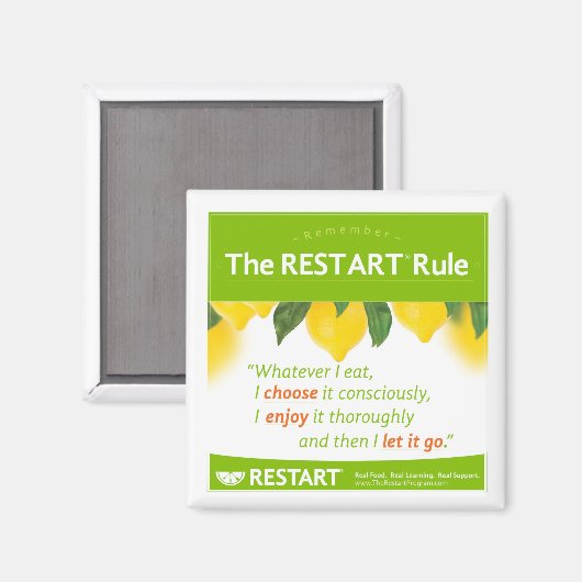 Aimant L'aimant RESTART Rule (Recto/Verso)