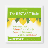 Aimant L'aimant RESTART Rule (Devant)