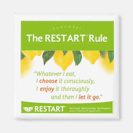 Aimant L'aimant RESTART Rule (Devant)