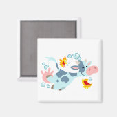 Aimant L'aimant Sea Cow and Fish Friends (Recto/Verso)