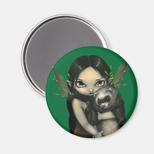 Aimant L'aimant "Un furet et sa fée" (Recto/Verso)