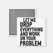 Aimant Laisse-moi tout laisser tomber (Recto/Verso)