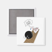 Aimant laisse scinder des épingles de bowling effrayé des (Recto/Verso)