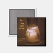 Aimant "Laisser briller votre lumière" (Recto/Verso)