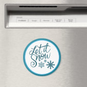 Aimant Laisser la neige Faux Blue Parties scintillant Mag (In Situ (Lave-vaisselle))