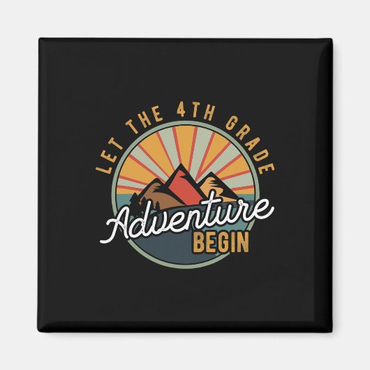 Aimant Laisser l'aventure de 4e année commencer le thé de (Devant)