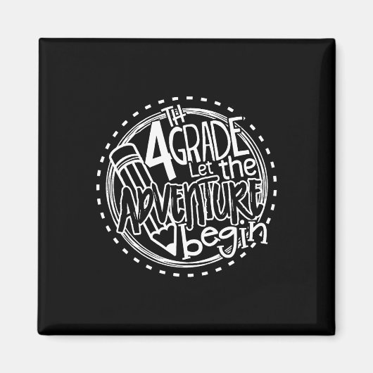 Aimant Laisser l'aventure de 4e année commencer le thé de (Devant)
