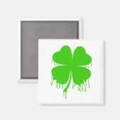 Aimant Laisser quatre feuilles Clover (Recto/Verso)