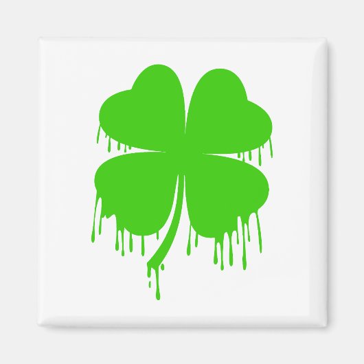 Aimant Laisser quatre feuilles Clover (Devant)