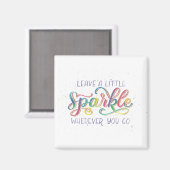 Aimant Laisser un peu d'étincelle partout où vous allez (Recto/Verso)