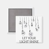 Aimant laissez briller votre lumière (Recto/Verso)