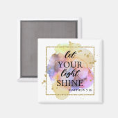 Aimant Laissez briller votre lumière (Recto/Verso)