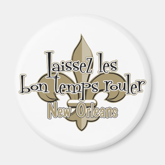 Aimant Laissez le bon temps rouler (Devant)