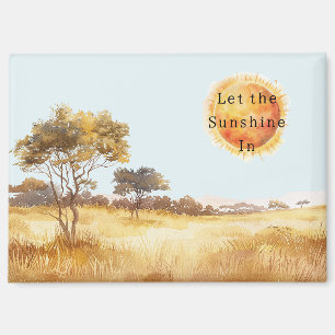 Aimant Laissez le soleil entrer Sun Safari